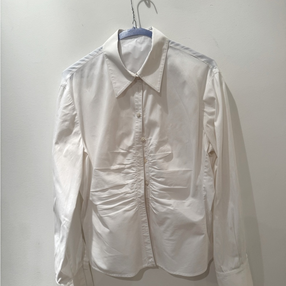 Armani Collection white blouse. French cuffs. Size 12. Very good condition.